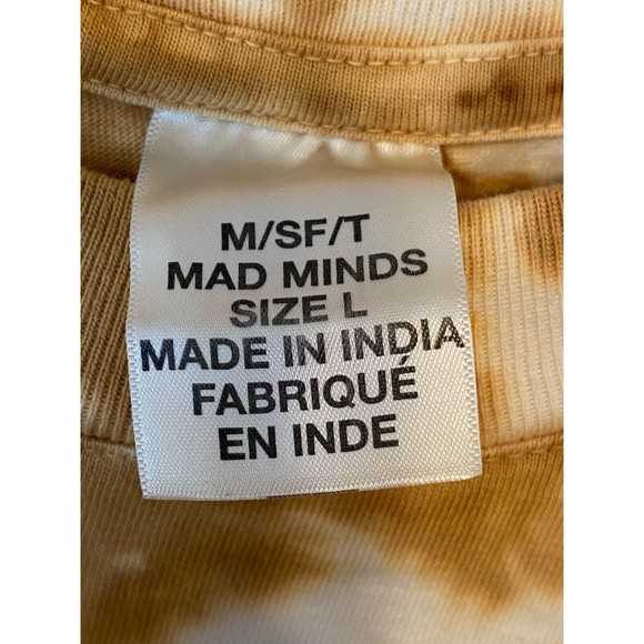 MISFIT MAD MINDS M/SF/T MEN'S BLEACH STYLE LONG SLEEVE SHIRT SZ LARGE - Picture 4 of 4